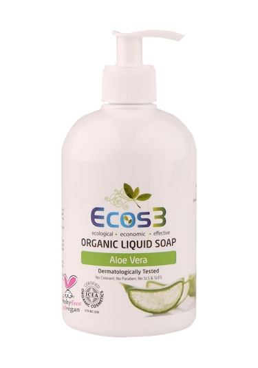 Ecos3 Aloe Vera Özlü Organik Sıvı Sabun 500 ML