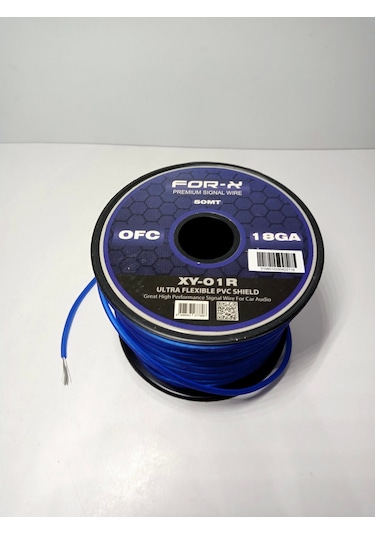 For-x Amfi Tetikleme Kablosu - Ofc , %100 Bakır Amfi Tetikleme Kablosu - Anfi Rem Kablosu - 5 Metre