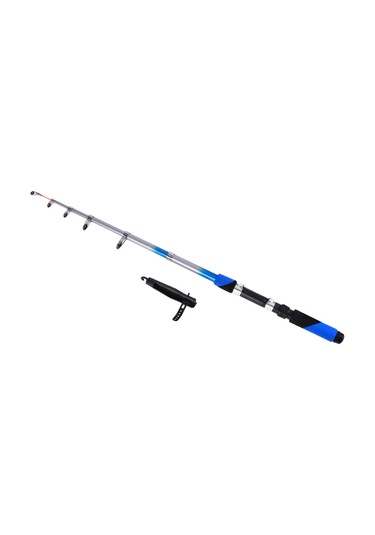 Folinda 2.1m Mavi Teleskopik Deniz Kamışı - Fiberglas, 2kg Yüke Dayanıklı, 45cm Konuşmuş Uzunluk