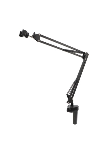 Xindoker Puluz Aluminium Alyuminyum Kollu Masaüstü Telefon Tutucu - 360 Dönebilen, Katlanabilir, 6.8 İnçye Kadar Telefonlar İçin, Canlı Yayın Ve Fotoğrafçılık İçin Pu650b