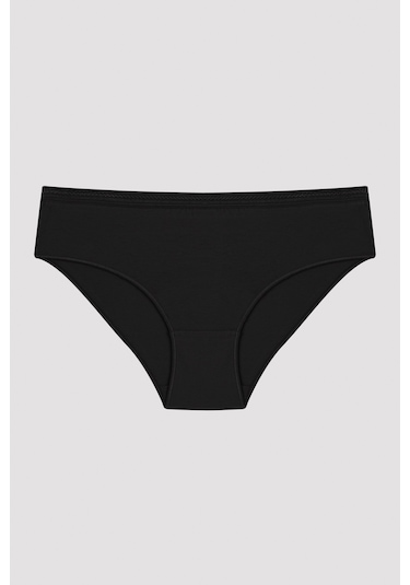 Penti Easy Pamuklu Trim Siyah Hipster Külot