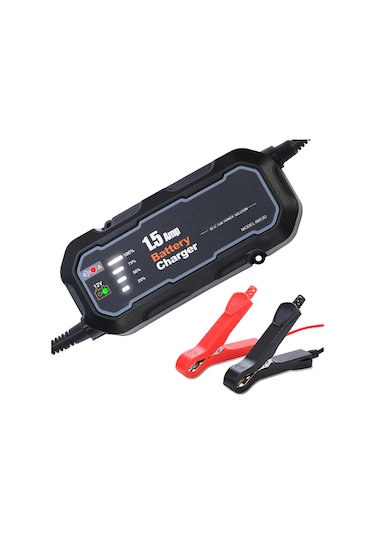 Symbee 12v 1500ma Otomatik Motosiklet Akü Şarj Cihazı - Su Geçirmez Ve Çok Amaçlı Şarj Aleti