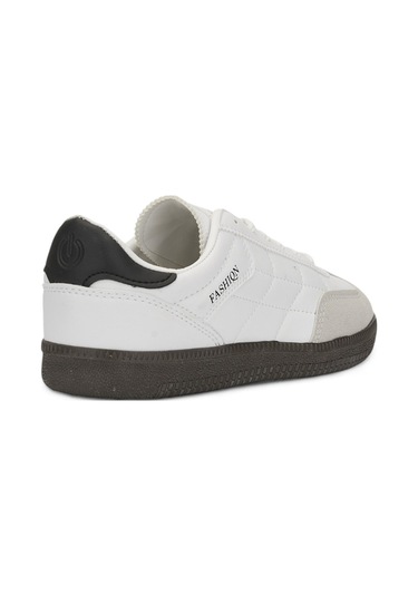 Günlük Kadın Erkek Sneaker Bağcıklı Dikiş Detaylı Oval Burun Tırtıklı Taban Hafir Spor Ayakkabı 353 Beyaz - Siyah Günlük Kadın Erkek Sneaker Bağcıklı Dikiş Detaylı Oval Burun Tırtıklı Taban Hafir Spor Ayakkabı 353 Beyaz - Siyah