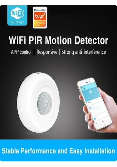 Tuya Wifi Akıllı Pır Hareket Algılama Sensörü Güvenlik Hırsız Ala