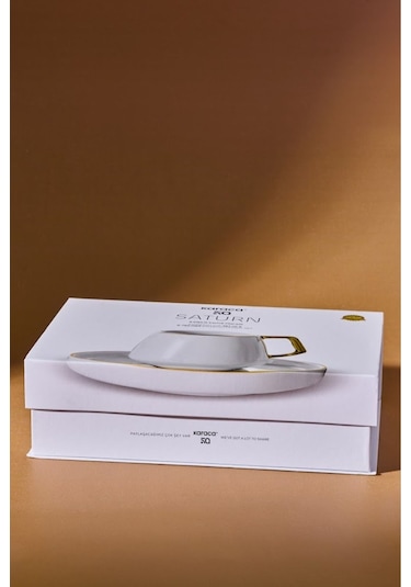 Karaca  Streamline Saturn 6 Kişilik Kahve Fincanı Takımı 100 ml Gold