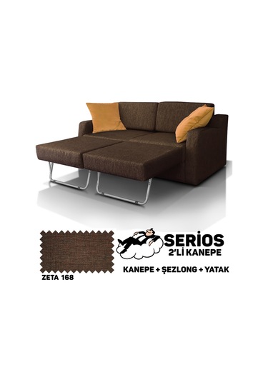 Serios Şezlonglu Yataklı Kanepe - Zeta 168