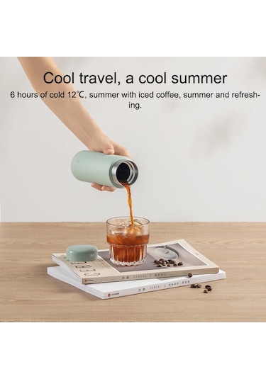 Xiaomi Mijia Termos Bardak Cep Sürümü 350 ML Pembe