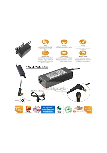 Acer Uyumlu Cpa09-A065N1. A065R035L. A11-065N1A. Adaptor Şarj Aleti