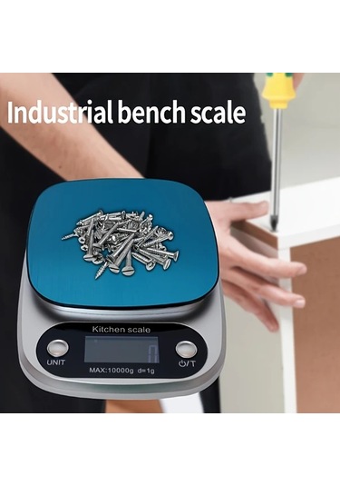 Honeybeeshop 1 Adet Hassas Dijital Mutfak Terazisi 10kg Kapasite 1g Dogruluk Lcd Ekran Otomatik Kapanma Pil İle Calisir Plastik Malzeme Firinlama Icin -