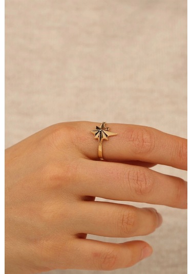Çgk Çiğdem Gürel Kuyumculuk Kutup Yıldızı Altın Yüzük Gold