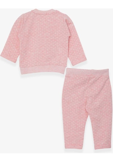 Breeze Kız Bebek Eşofman Takımı Puantiyeli Simli Baskılı 6 Ay-2 Yaş, Somon Melanj-somon Melanj Somon Melanj Breeze Kız Bebek Eşofman Takımı Puantiyeli Simli Baskılı 6 Ay-2 Yaş, Somon Melanj-somon Melanj Somon Melanj