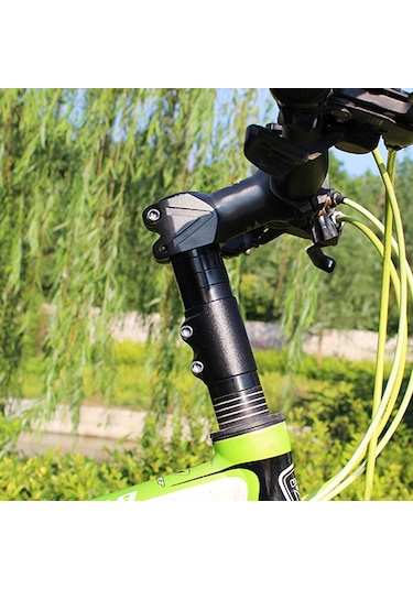 Ranyeek Bisiklet Gidon Yükseltici - 138mm Siyah Alüminyum, Rahat Sürüş İçin
