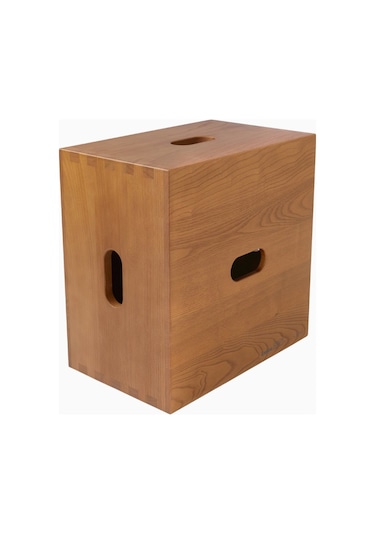 Cassina Cabanon Kestane Tabure Le Corbusier Üst Segment Tasarımı Kahverengi