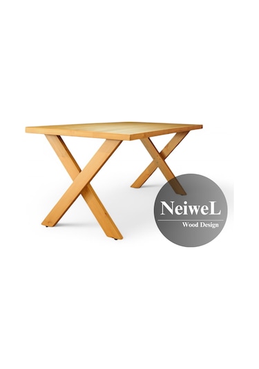 Neiwel Koen Doğal Ahşap Mutfak Ve Yemek Masası-80-260 Açık Ceviz