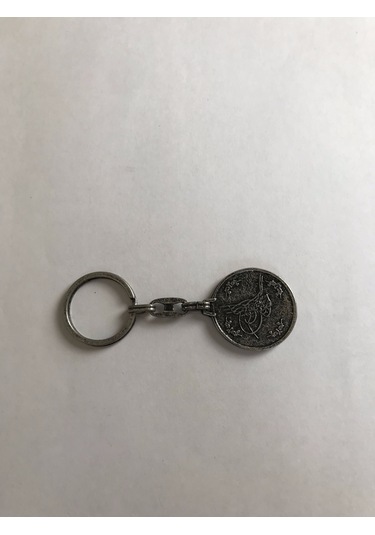 Bd Tekstil Osmanlı Tuğrası Ottoman Gümüş Renkli Anahtarlık