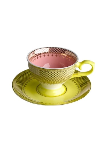 Pols Potten Espresso Set Grandma- 4'lü Fincan Çok Renkli