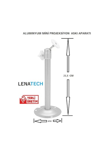 LENATECH Mini Projeksiyonlar için Askı Aparatı 21,5 cm (Metal)
