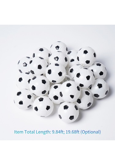 Ximistore9 Futbol Temalı 20 Led Işık Zinciri - 3 Metre Renkli Ve Yanıp Sönen Dekoratif Aydınlatma
