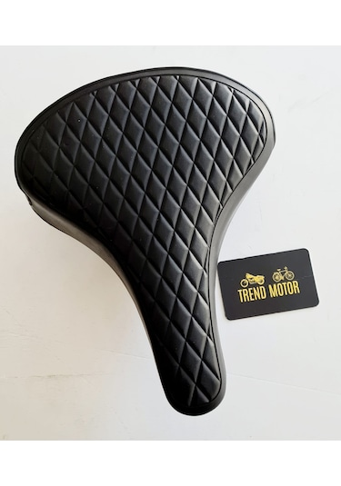 Bisiklet Sele Koltuk Geniş Model Yaylı - Siyah