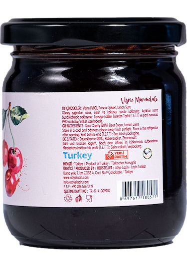 Atiye Laçin Vişne Marmelatı 220 G