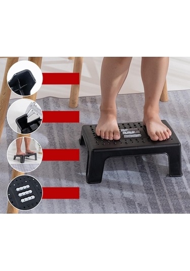 Maoyaya Suntek Masa Altı Ergonomik Kaymaz Alt Ayaklık Rahat Tabure, Ayakları Rahatlatır Diğer