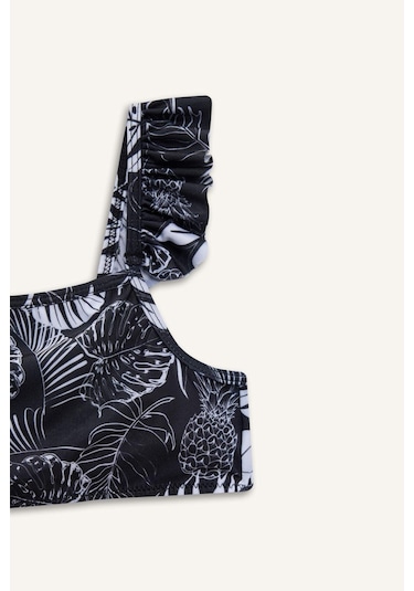 Defacto Kız Çocuk Çiçekli Bikini Takımı E5223a825hswt34 Beyaz