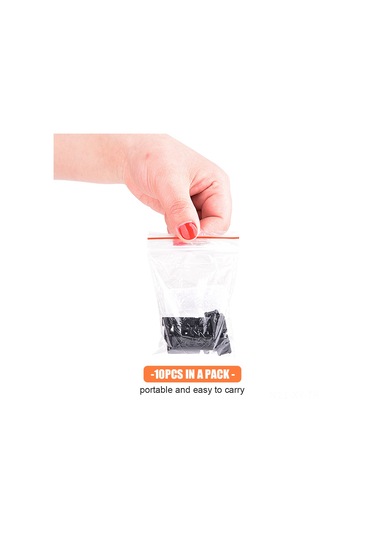 Shineyee 10 Adet Nylon Plastik Çadır Rope Kilitleri - 3 Delikli Tasarım, Kaymazsız, Hafif Ve Taşınabilir - Outdoor Kamp, Yürüyüş, Çadır Ayarlama İçin Siyah Çok Renkli