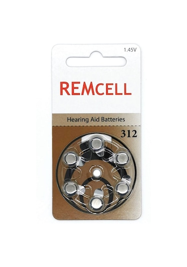 Remcell 312 Numara 1.45V İşitme Cihazı Pili Blister 6 x 5'li