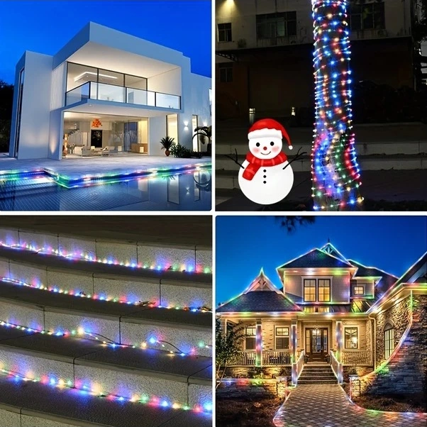 Trendooze Güneş Enerjili 50 Led Peri Işıkları 8 Mod Bahçe Parti Dekor