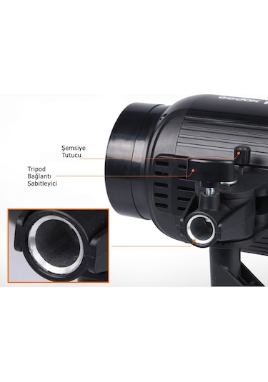 Godox E250 III W/S 3'lü 250 W Stüdyo Paraflaş SoftBox Kit