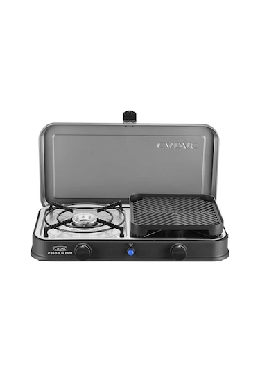 Cadac Cook 2 Pro Deluxe Karavan 2'li Gazlı Ocak Bbq & Izgara-890 Siyah