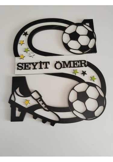 Bebek-çoçuk Odası Kapı & Duvar Süsü S Harfi Kişiye Özel İsim Çok Renkli