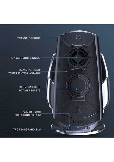 Wondernest Q3 Kızılötesi İndüksiyon Manyetik Araç Şarj Braketi, Mikro Usb + 8 Pin + Usb-c Altın Konnektör Altın