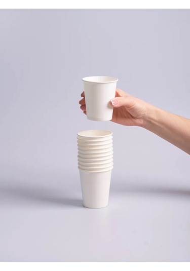 Laren Kağıt Bardaklar 250 Ml 100 Adet 294094247 Beyaz