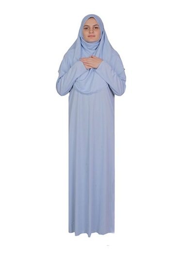 Bebe Mavisi Fermuarsız Namaz Elbisesi (545585249) Mavi