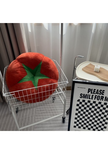 Yaozixa Yuvarlak Domates Şekilli Kalın Futon Yastık - Pencere Kenarı Ve Tatami İçin Konforlu Oturma Pedi Sarı