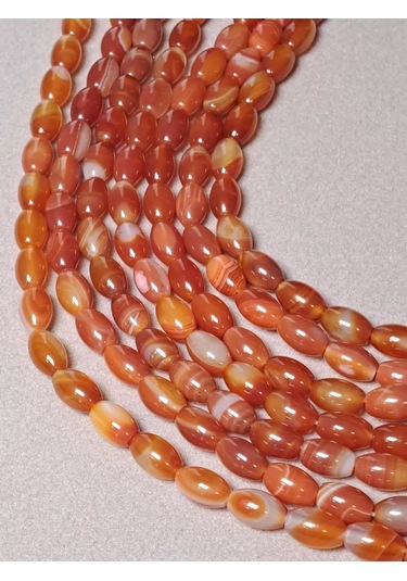Beautiful Stones Oval Şeklinde Kırmızı Karnelyan Boncuklar 233238604
