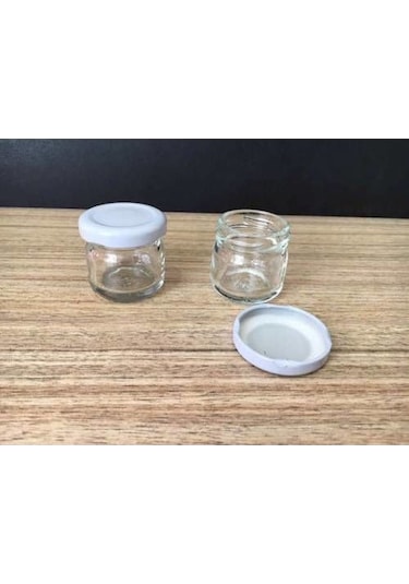 29 Cc Cam Kavanoz - 50 Adet - Beyaz Kapak. Mutfak.