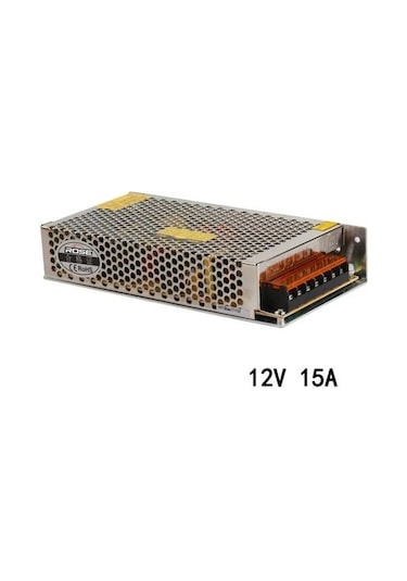 Rose 12v 15a Metal Kalın Adaptör Ops-180-12