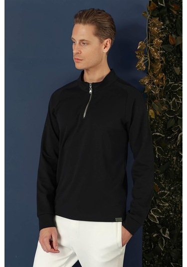 Swt 012 Swea Slim Fit Lacivert Spor 47 - Sweatshırt Lacivert