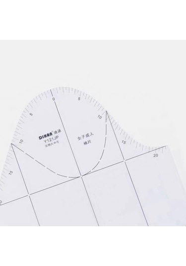 Suntek 1:1 Kumaş Tasarım Cetveli Tam Ölçekli Uzun-kollu