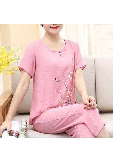 Koyu Yeşil Trendy Kadın Üst Pantolon Takımı O Yaka Orta Bel Hızlı Kuru Koyu Yeşil