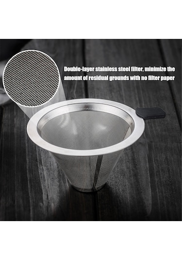Padalink 200ml Cam Filtre Kahve Dökücü, Paslanmaz Çelik Filtre, Silikon Kılıf, Kağıt Gereksiz, Isıya Dayanıklı, Ev Ofis İçin Diğer