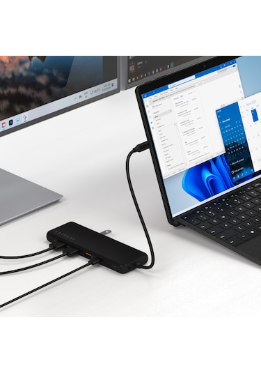 Satechi 13 İn 1 Usb-c Üçlü Ekran Multiport Adaptör Siyah St-p3d13k