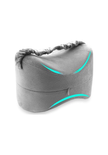 Shineyee Piyasa Ambalajlı Gri Memory Foam Bacak Yastığı - Gebeler İçin Knee & Ayak Desteği, Basınç Azaltıcı, 15-20cm Ayarlanabilir, Yıkama Kolay Gri