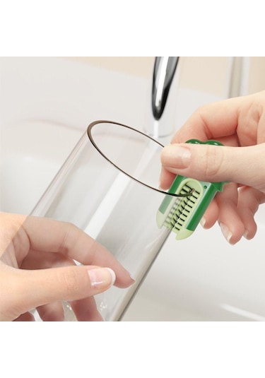 Yeşil Havuç Suyu 3 In 1 Şişe Fırça Seti Şişe Temizleme Fırçası Bardak Temizleme Aracı Biberon Fırça Seti