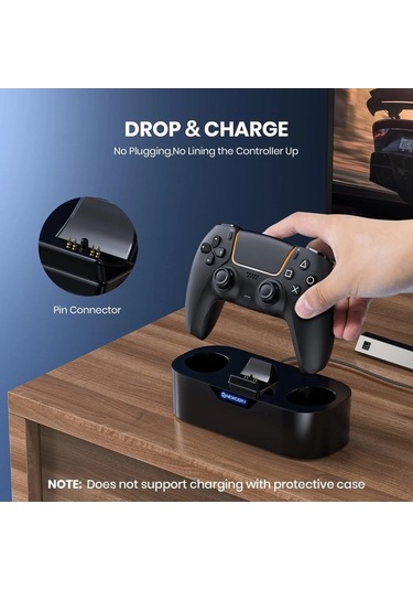 Novahub Newdery Ps5 Tek Denetleyici Şarj İstasyonu, Playstation 5 Ve Çift Sense Edge, Amerika Birleşik Devletleri İçin As Picture