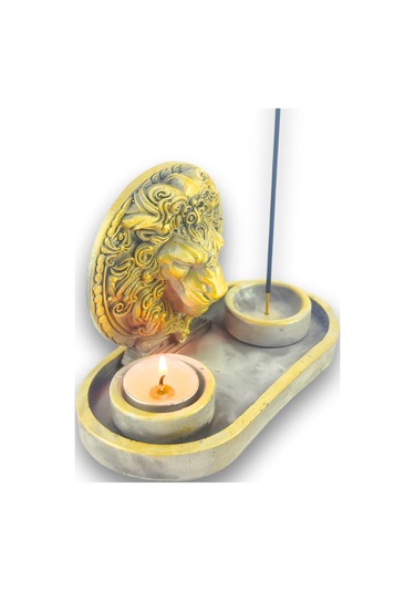 Aslan Çubuk Tütsülük Ve Tealight Beyaz