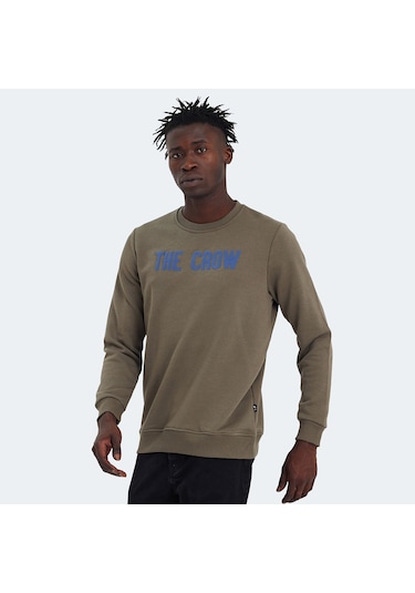 The Crow THE CROW Erkek  Zeytin Yeşil Sweatshirt