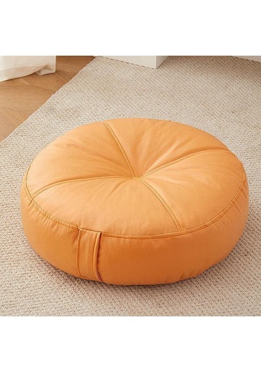 Suntek Yuvarlak Zemin Yastık Atma Oturma Yastığı Turuncu Turuncu